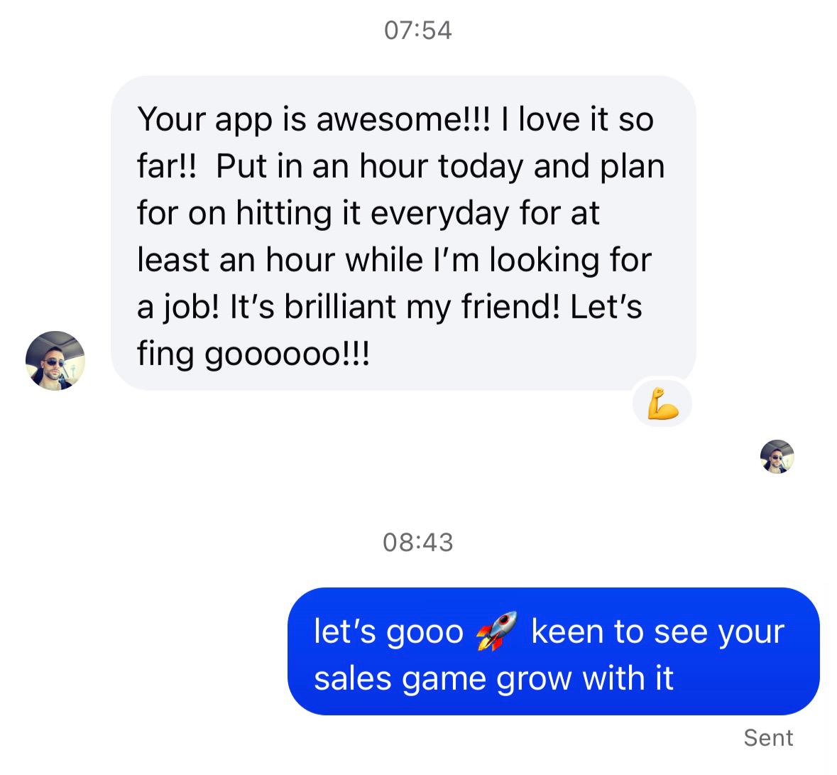 Member message result shared with Closer Institute