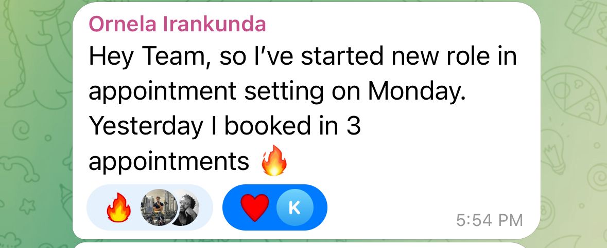 Member message result shared with Closer Institute